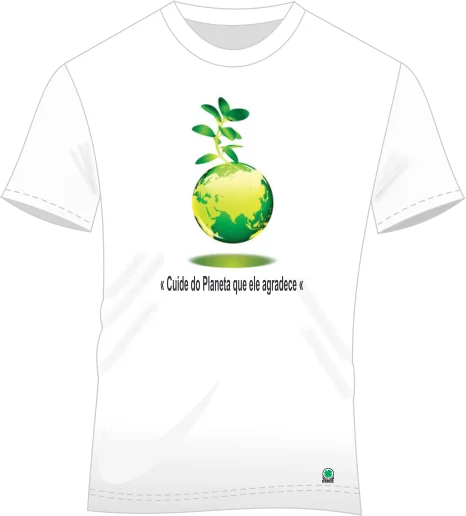 Camiseta Personalizada Cuide do planeta que ele agradece