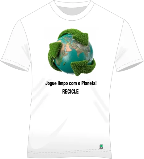 Camiseta Personalizada Jogue limpo com o planeta - Personaliza & Cia
